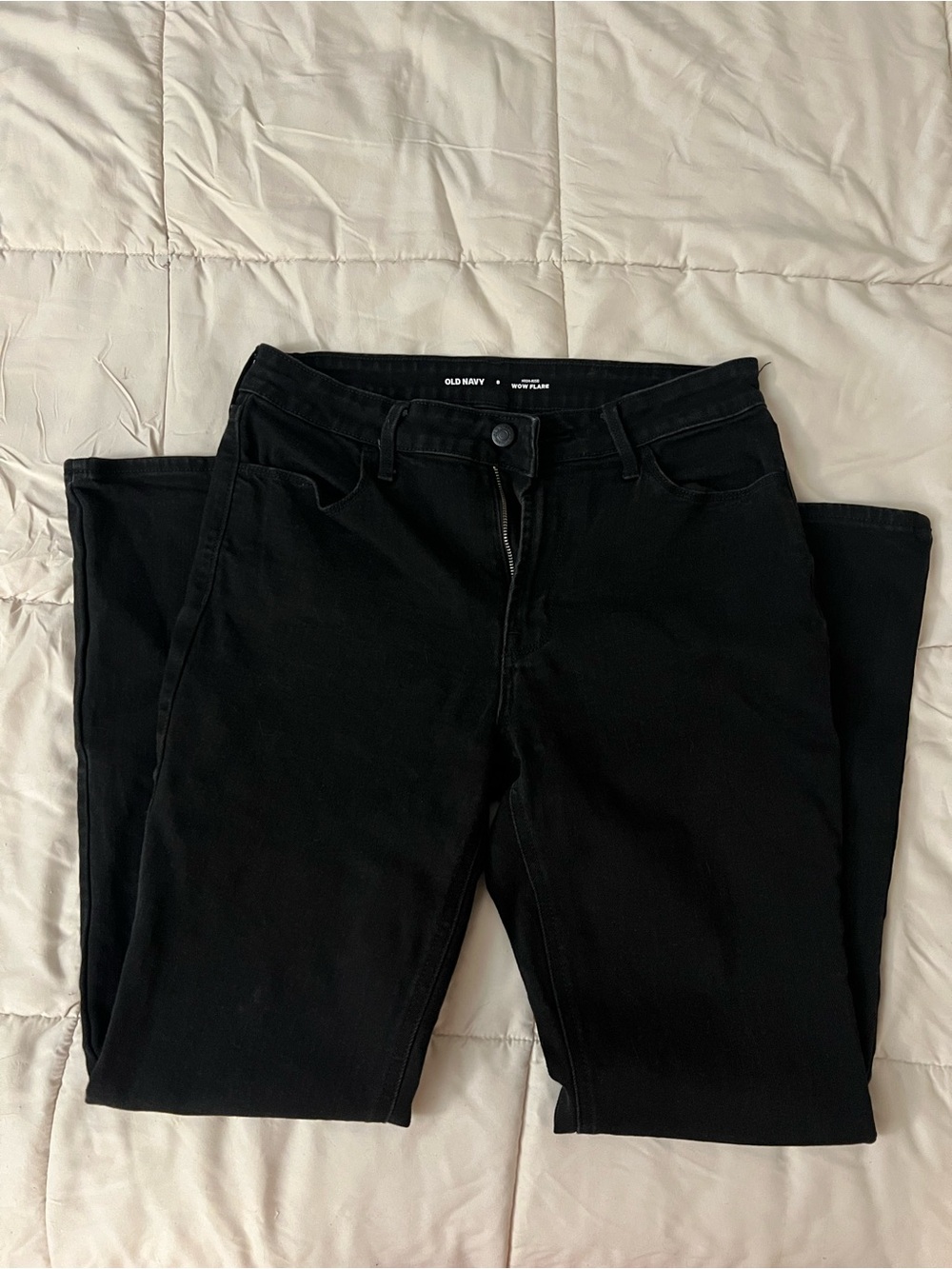Old Navy Women's Black Flare High-Rise Jeans